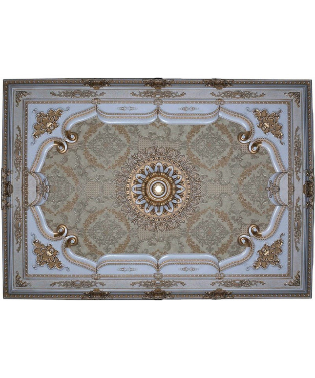 PALACE CEILING ROSE - POLYSTYRENE - RECTANGULAR - DD140200-P - ELEGANCE PATINA 140*200cm