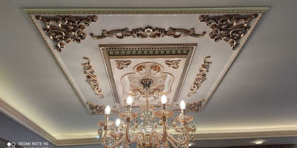 PALACE CEILING ROSE - POLYSTYRENE - RECTANGULAR - DD6090-P - PATINA 60*90cm