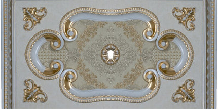 PALACE CEILING ROSE - POLYSTYRENE - RECTANGULAR - DD6090-P - PATINA 60*90cm