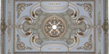 PALACE CEILING ROSE - POLYSTYRENE - RECTANGULAR - DD90120-P- PATINA  90*120cm