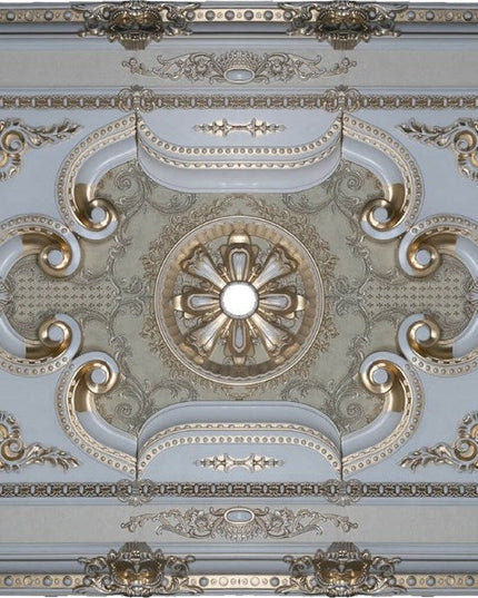 PALACE CEILING ROSE - POLYSTYRENE - RECTANGULAR - DD90120-P- PATINA  90*120cm