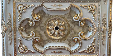 PALACE CEILING ROSE - POLYSTYRENE - RECTANGULAR - DD90120-P- PATINA  90*120cm