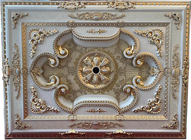 PALACE CEILING ROSE - POLYSTYRENE - RECTANGULAR - DD90120-P- PATINA  90*120cm