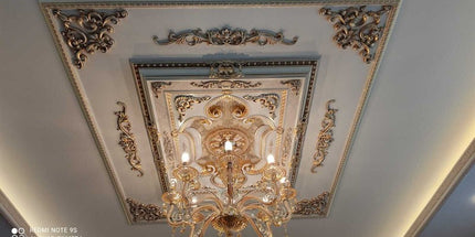 PALACE CEILING ROSE - POLYSTYRENE - RECTANGULAR - DD90120-P- PATINA  90*120cm