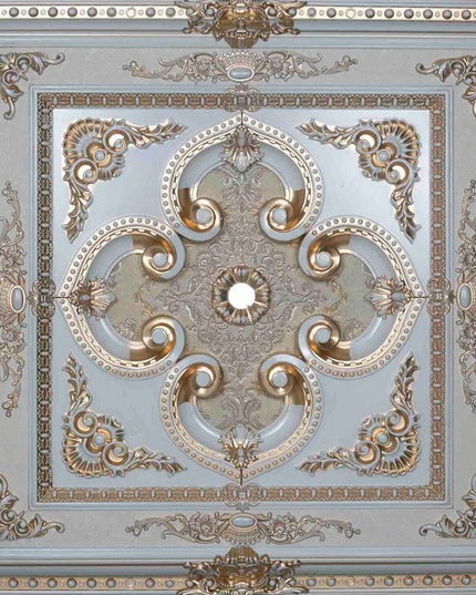PALACE CEILING ROSE - POLYSTYRENE - SQUARE - DK90-P- PATINA 90*90cm