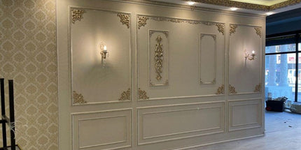 CEILING AND WALL MOTIF - POLYSTYRENE -  DGP34-P - DAISY PATINA 10*65cm